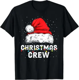 Christmas Crew Family Group Matching Christmas Pajama Party T-Shirt