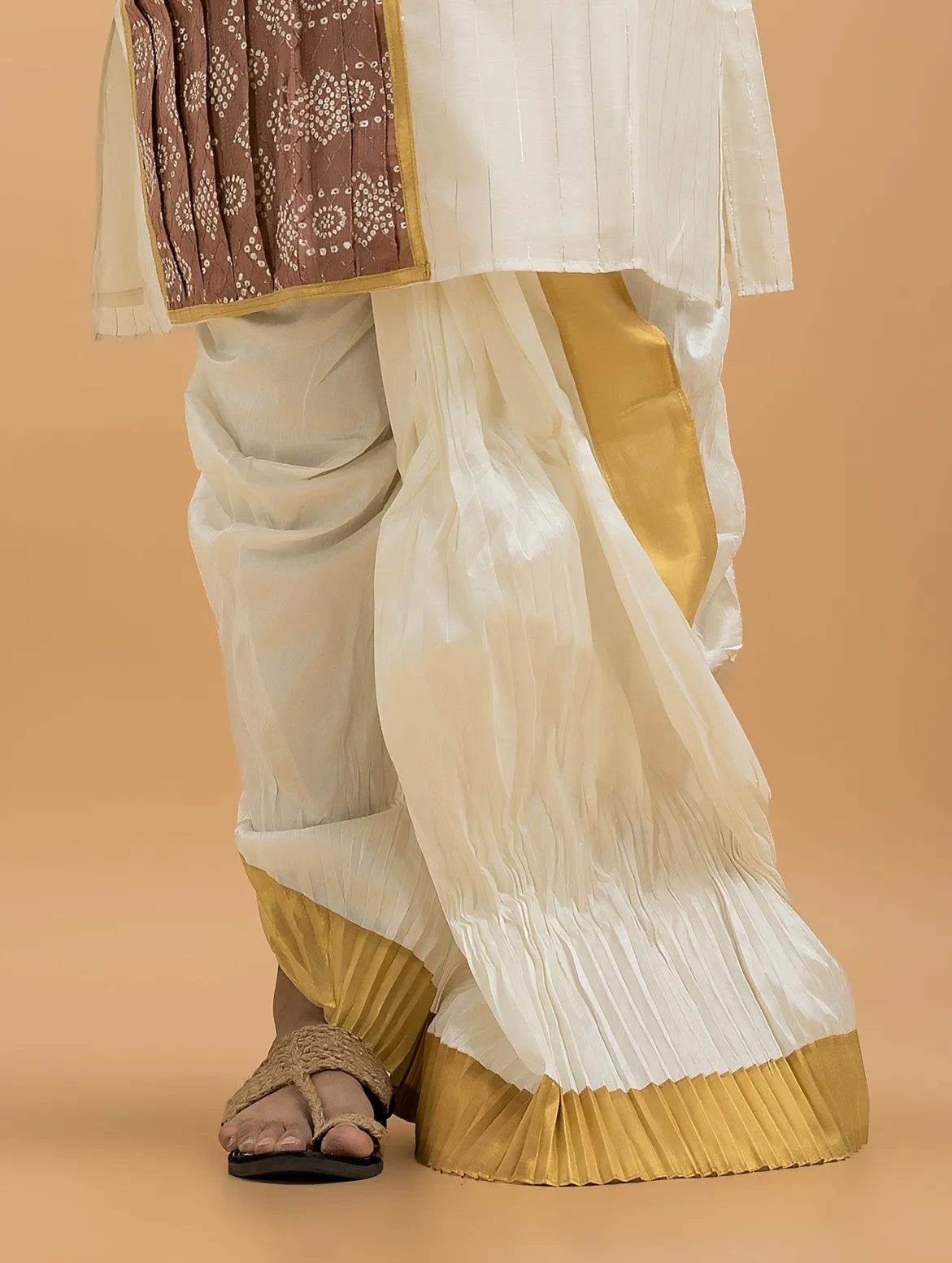 Designer Silk Dhoti- Ready to wear