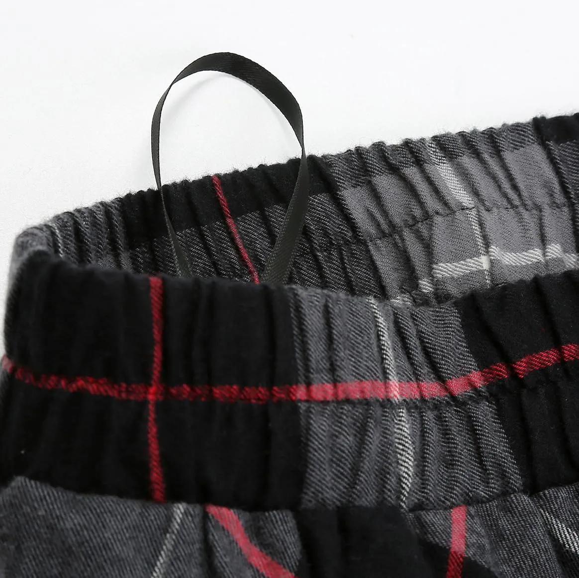 IDEALSANXUN Womens Plaid Skirt Elastic Waist A-line Midi Pleated Skirts