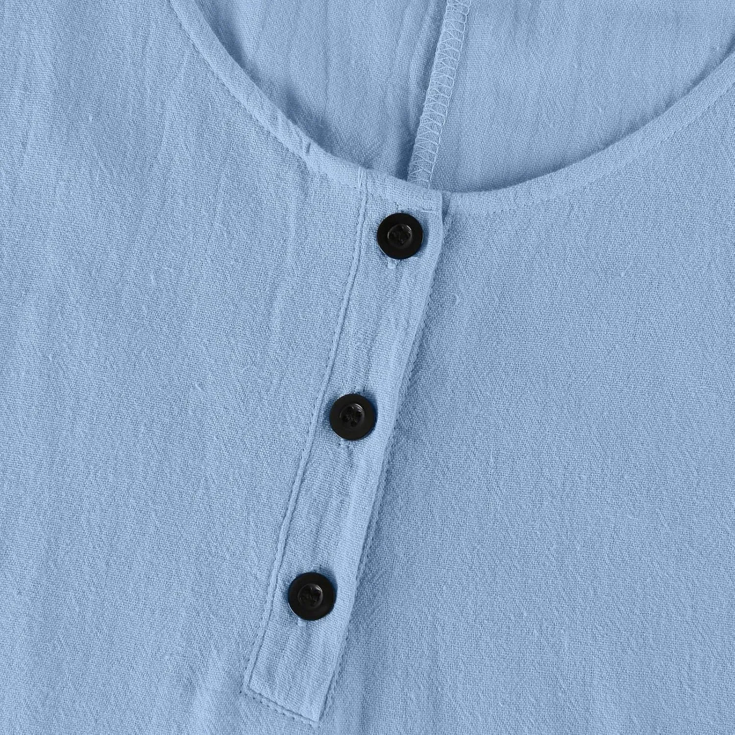 Linen Cotton Beach Dress for Women 2025 Summer Button Shirt Dress Casual Round Neck Dressy Trendy Long Dresses