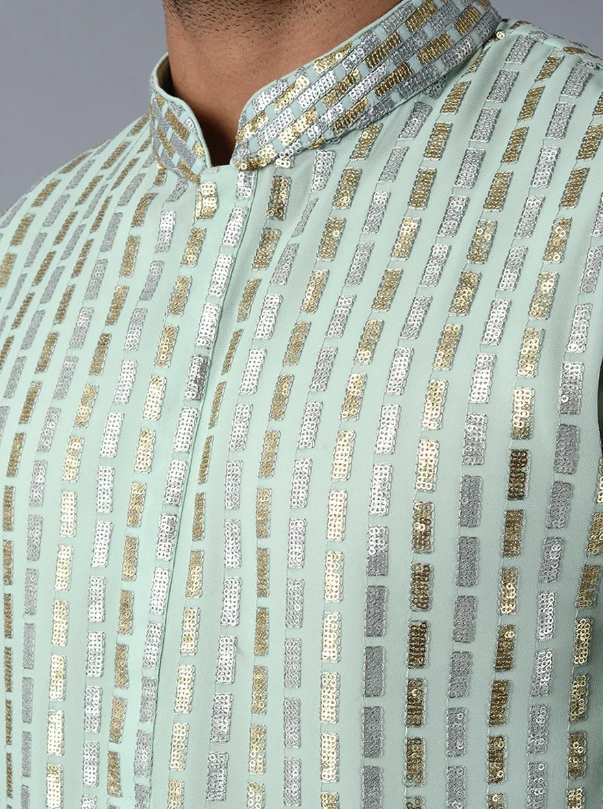 Pista Embroidered Regular Fit Kurta Pajama | TULA