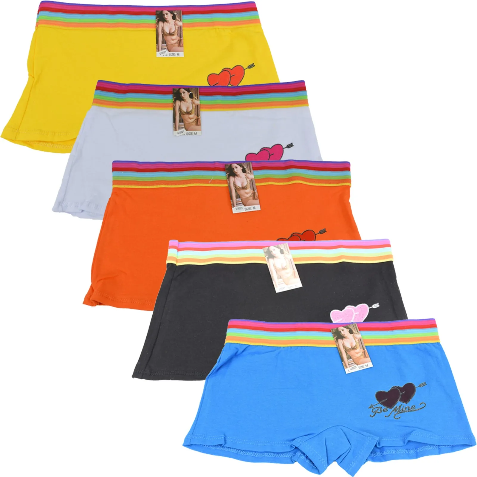 Wholesale Lady Shortie Panty Boyshorts, U16021