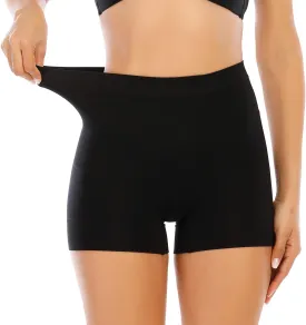 Womens Slip Shorts for Under Dress Seamless Shapewear Boyshorts Tummy Control Panties Shaping Shorts